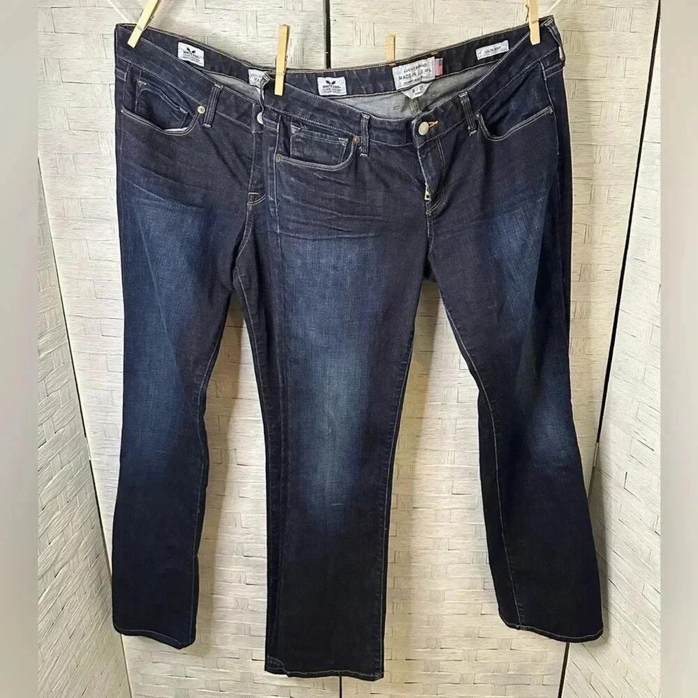 Lucky Brand Lolita jeans dark blue low rise boot cut denim 2 pair Y2K streetwear